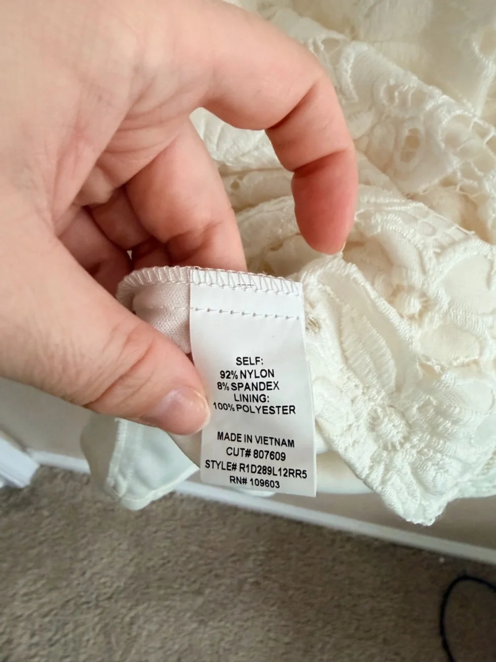 Rabbit Rabbit Rabbit Designs Lace Floral Dress - Picture 6 of 6